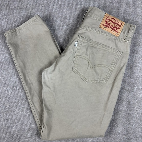 Levi's Other - Levi's 511 Slim Fit Khaki Tan Jeans Men's 34x30 Cotton Casual Pants